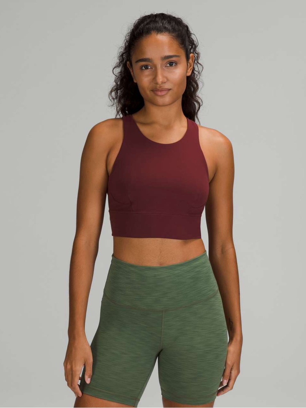 Lululemon | Wunder Train Long-Line Bra in Red Merlot